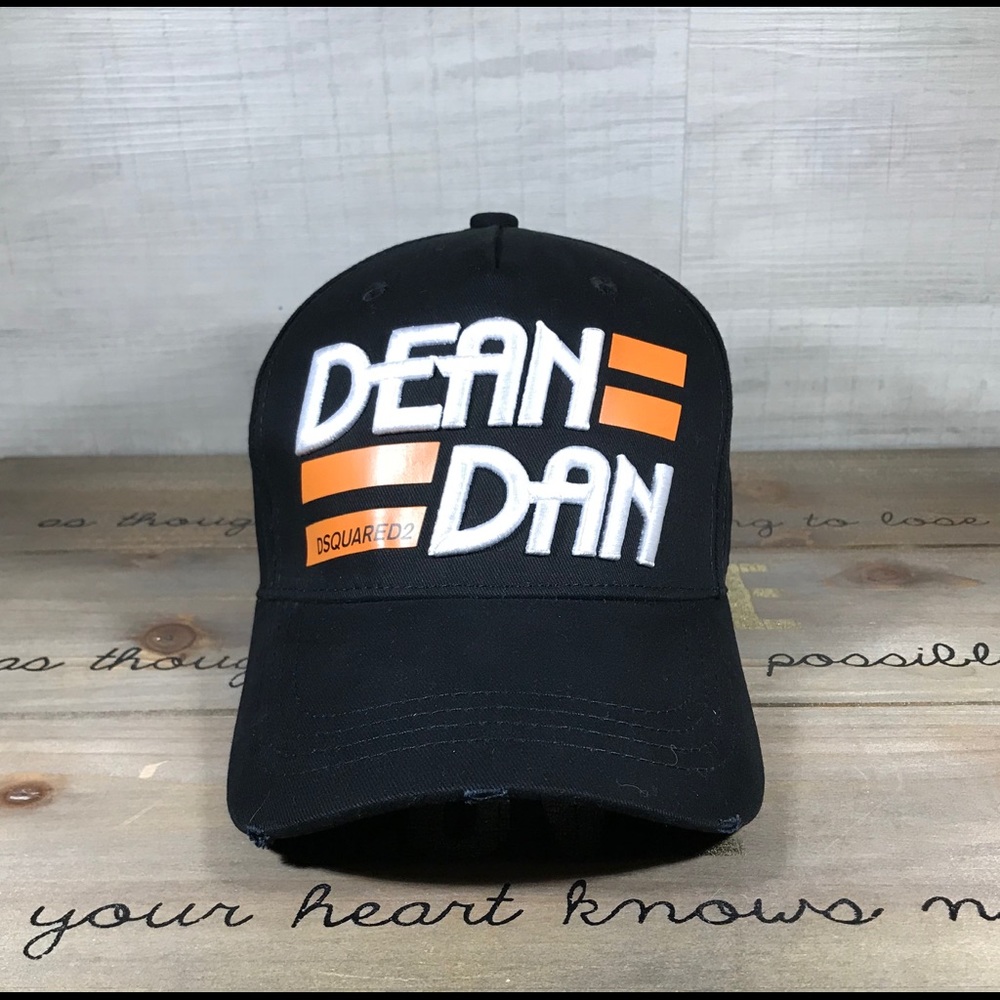 Dsquared Dean Dan Black Baseball Cap Hat